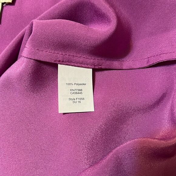 J. Crew 2 Magenta Pink Scoop Neck Lightweight Sleeveless Blouse Shell - Picture 9 of 10